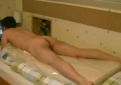 Naked Foil Hump Masturbation