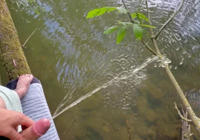 Twink 18 Pissing in Nature