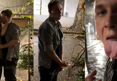 Risky Extreme Couple Jerk off Outdoor Under the Rain (very Romantic)