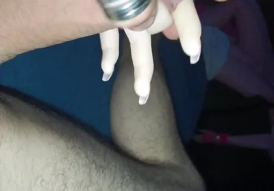 French Manicure Very Cute Handjob Performed by My Sex Doll Cindy