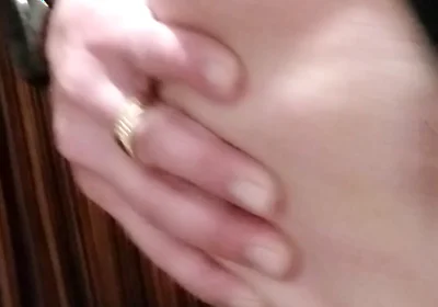 Showing My Thong in a Public Restroom