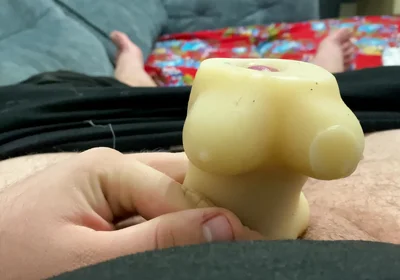 Masturbating My Dick with Sperm