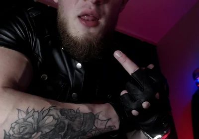 Alpha in Leather and Drool with Dominance