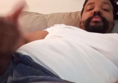 Stepdaddy Bounces Dick, Flexes Balls and Shoots Cum on His Leg