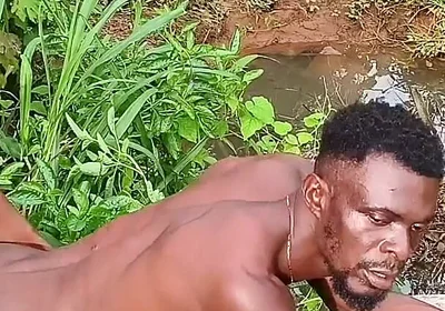 Ebony Ran for His Life After a Merciless Hard Jungle Fuck