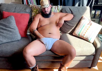 Sweaty Chub Boy Exposes Himself After Work