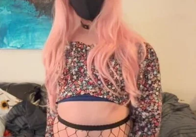 Sexy CD with Big Ass and Cock Solo Cumshot