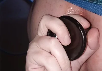 Stuffing My Hole with This BBC Dildo