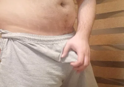 Beefy Stud Goes Commando and Shows off