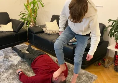 Master k stinky feet licking