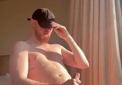 Ginger Wanking in the Sun