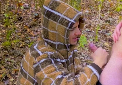 Getting My Cock Sucked in the Woods
