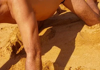 Ladysilva on the Beach in Panties Showing off Her Hot Ass