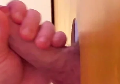 Hot Italian Cock at the Gloryhole - Sucked Dry with My Special Tongue Technique!