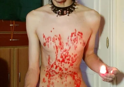 Slave Pouring Hot Wax and Jerking off