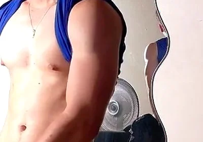 Sporty Guy Pulls Cock in Private