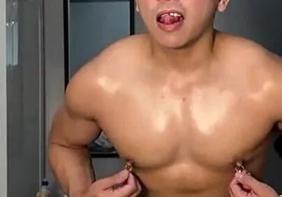 Asian Twink Jerks off Hard on Cam