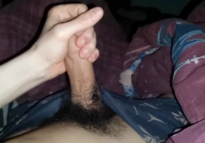 A Strong Erection at Night and a Little Masturbation!