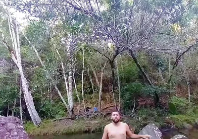 I Went to the Waterfall and Showed off Before Someone Came and Caught Me.