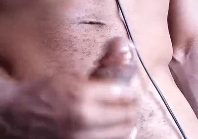 Stroking BBC Cum Ends up on the Floor