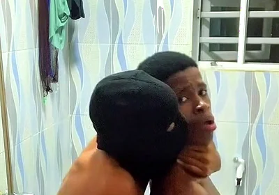 Young Boy Got Fucked in..bathroom, Livingroom and Kitchen
