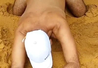 Ladysilva Compilation on Naked Beach Showing off Her Tanned Ass with Sexy Mark