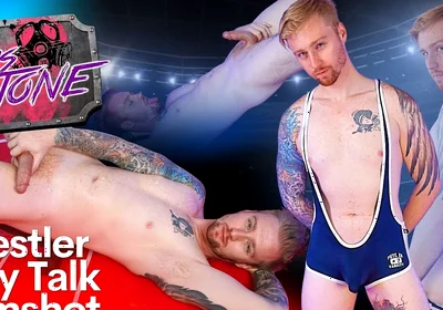 Wrestler Dirty Talk Cumshot