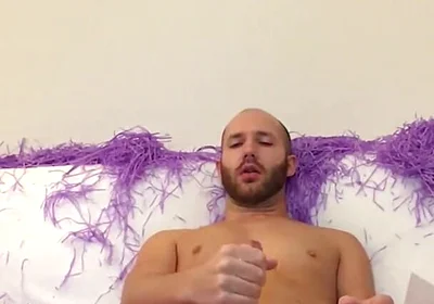 Straight Jerking on Sofa After Party