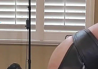 Getting My Hole Bred by Leather Stepdaddy on the Bed and in a Sling