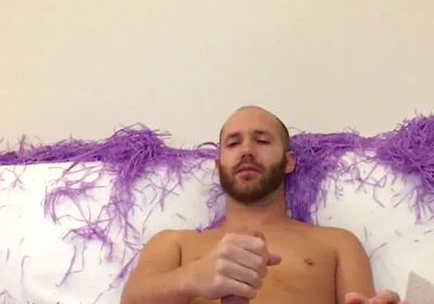 Straight Jerking on Sofa After Party
