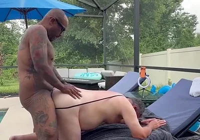 Taking Care of Allen by the Pool