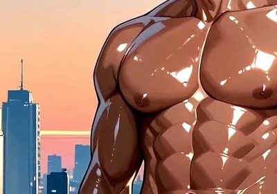 Ai Generated Intense Muscle Men