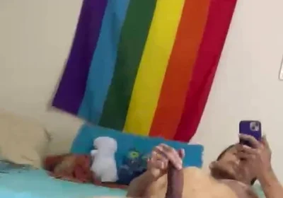 Muscular Colombian Tiago Florez Shows His Big Cock in the Gym