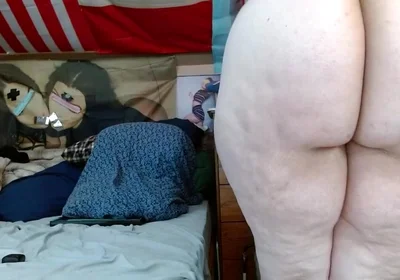 Little Locked Uncut Dick on a BBW Body
