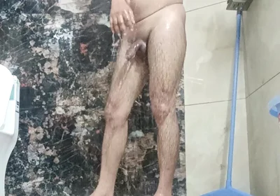 Indian Desi Police Officer Get Sucked and Shower with Neighbour and Army Officer