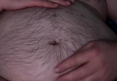 Worship Hairy Big Belly and Sniffing Yellow Piss-stained Undies