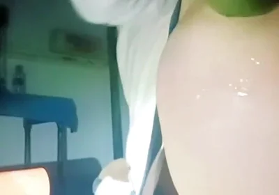A Thin Young Man Opens His Anus Alone