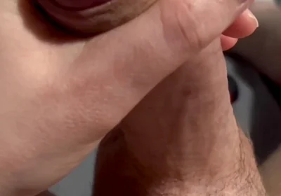 A Big Cumshot on My Stomach at Night From an 18-year-old Guy