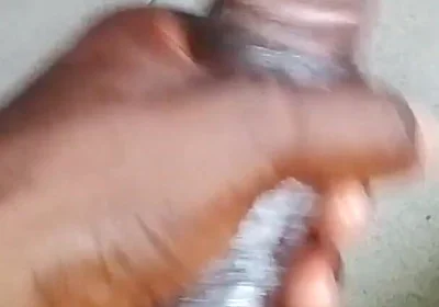 Stroking My BBC Hard Till I Cum
