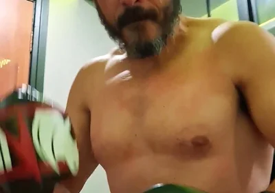 Gouine Wrestler - POV Muscle Worship Training Session