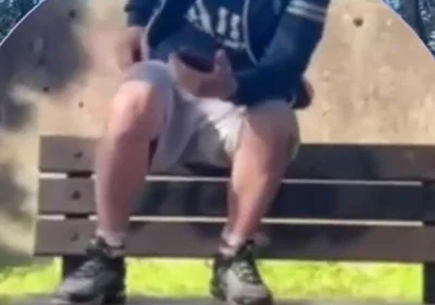 Amateur Boy Lost a Bet and Had to Expose and Touch His Cock in a Park
