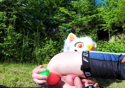 Horny Twink Uses Carrot in His Hole