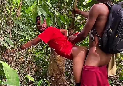 Two Class Mate Fucking in a Bush