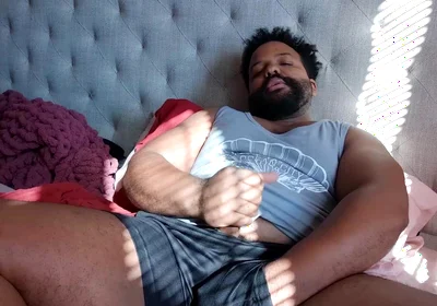 BBC Stepdaddy Cums with a Mini Vibrator in His Ass