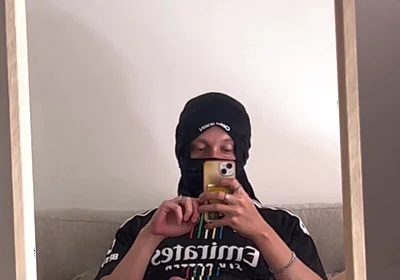 Horny Soccer Bro Shows His Big Cock and Feet with Pre Cum Leaking