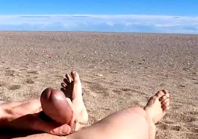Cumming on the Beach and Getting Seen