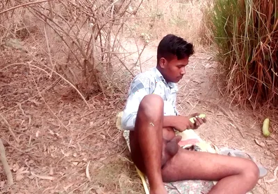 Desi Teen Boy Ass Fucking with a Big Cucumber Like as a Dildo Full HD Gay Sex Video