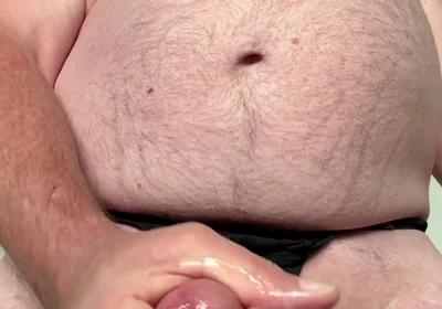 A Really Nice Cumshot While Standing and Jerking