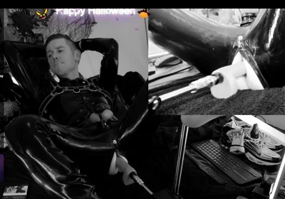 Rubber Halloween Black N White