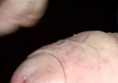 Night Time Cruising, Big Uncut Cock Wanking and Cumming in the Woods - Rockard Daddy